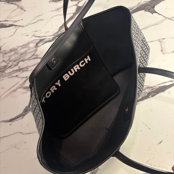 Tory Burch T Monogram Jacquard Tote Bag - Picture 2 of 4